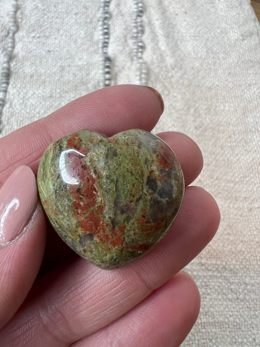 Unakite Heart
