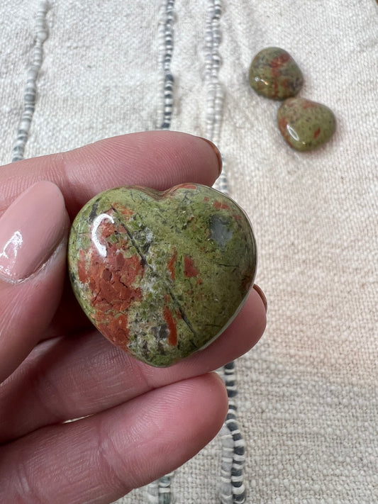 Unakite Heart
