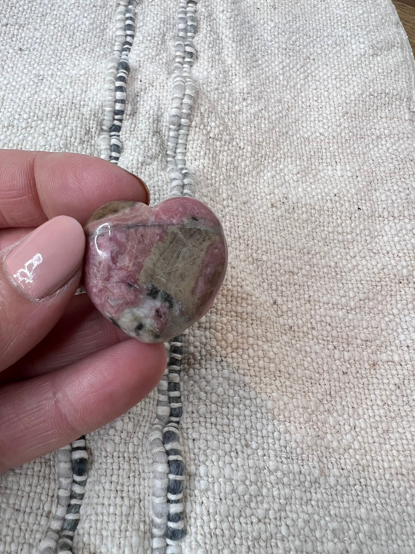Rhodonite Heart
