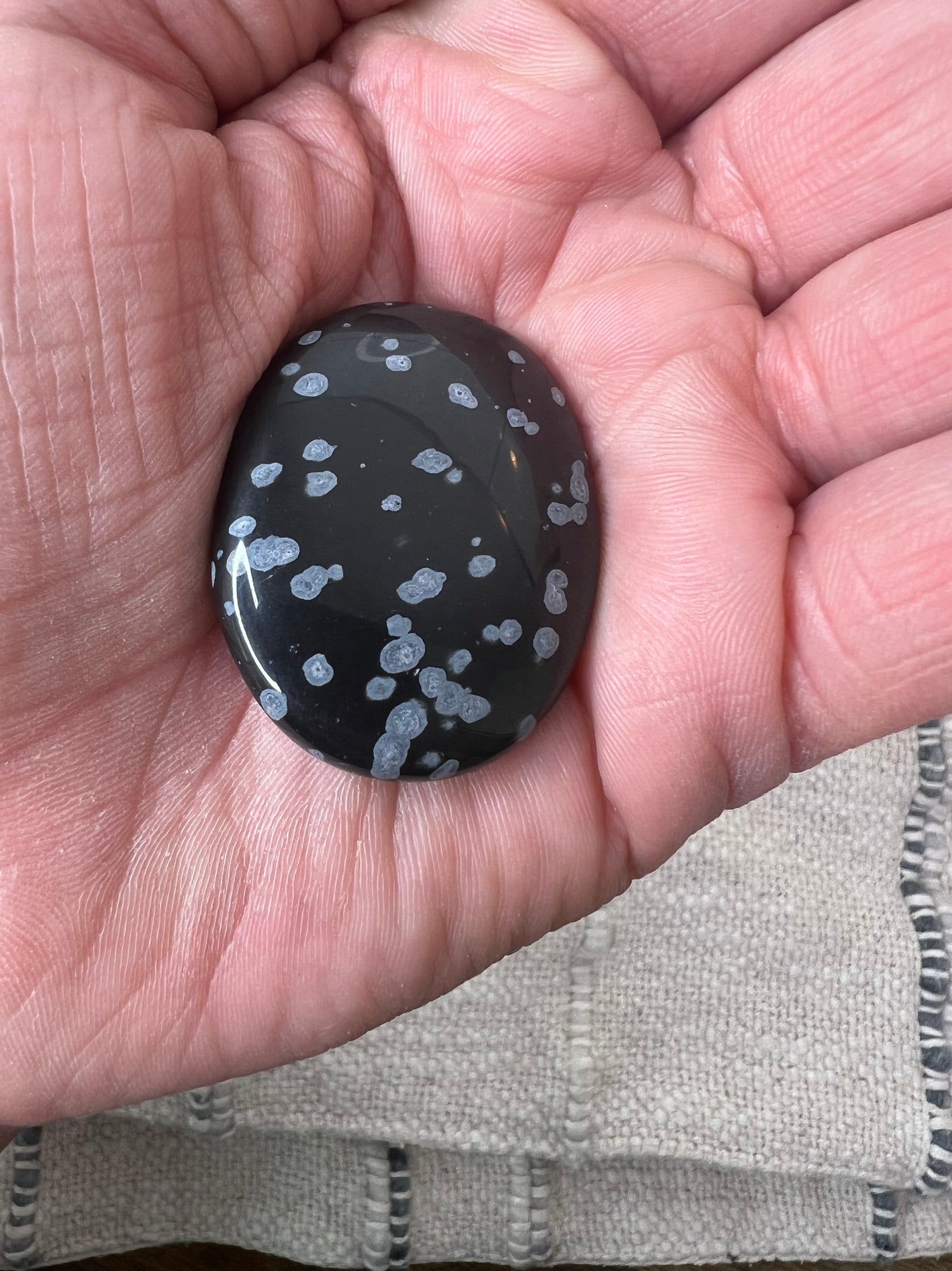 Snowflake Obsidian - Worry Stone