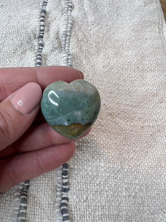 Ocean Jasper Heart