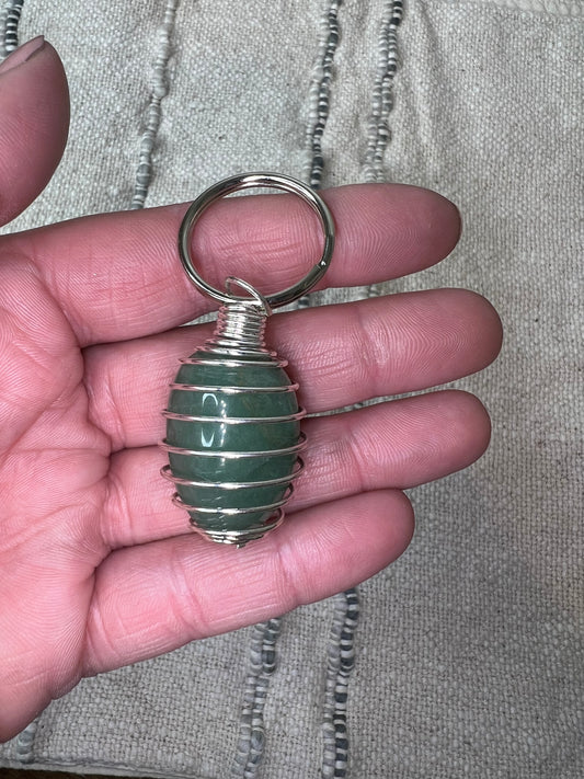 Green Aventurine Keyring
