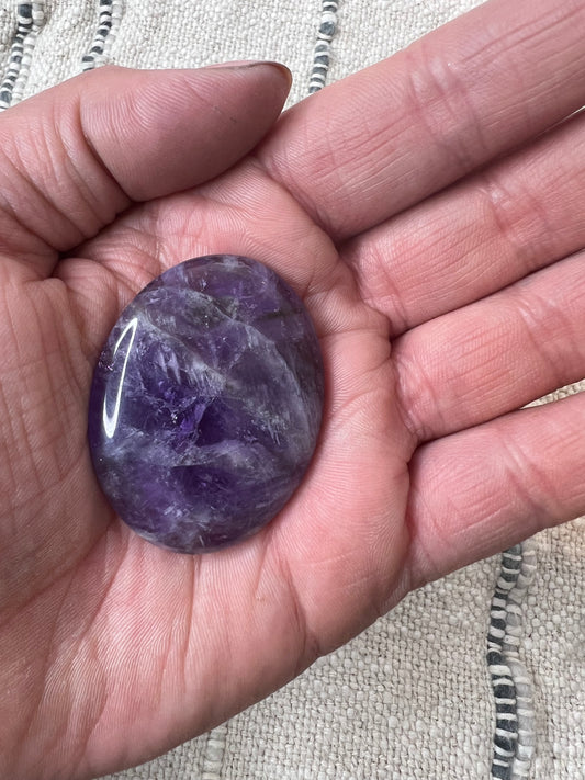 Amethyst Worry Stone
