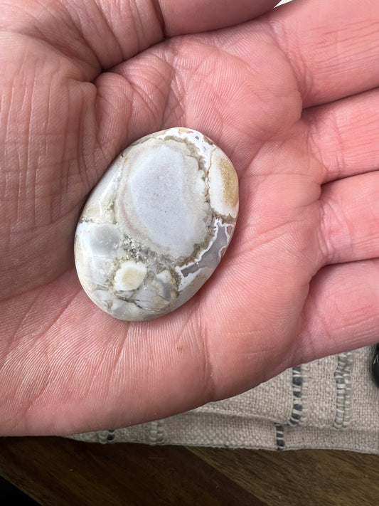 Flower Agate - Worry Stone