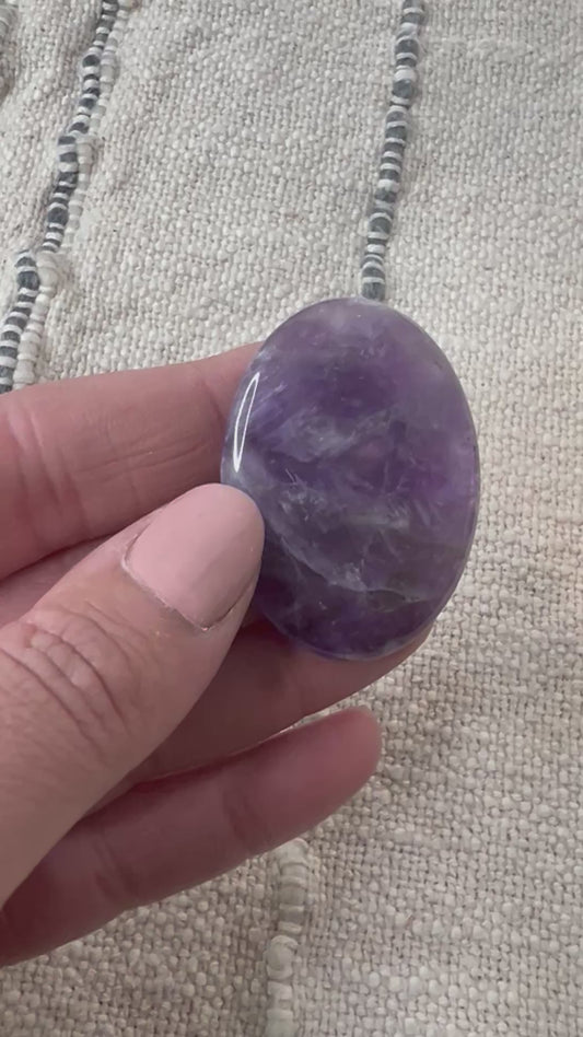 Amethyst Worry Stone