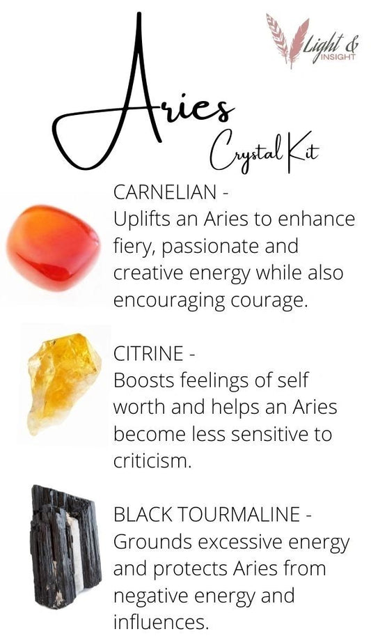 Aries Zodiac Crystal Kit