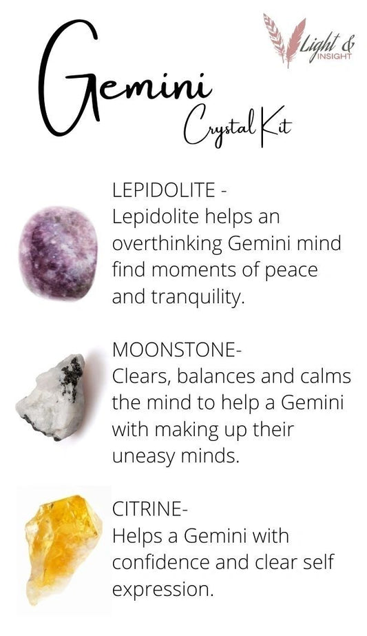 Gemini Zodiac Crystal Kit