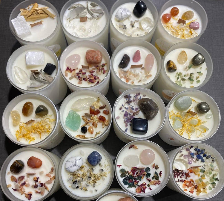 Crystal Intention Candles
