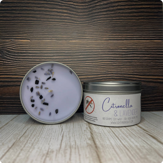 Lavender & Citronella Candle Tin