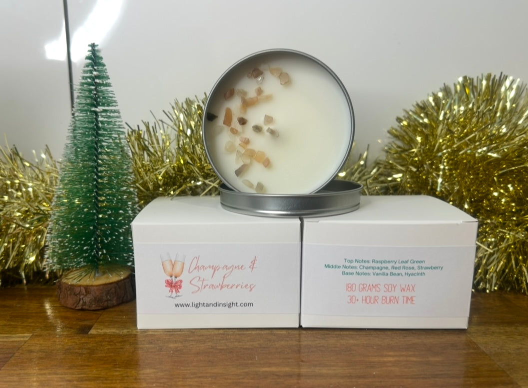 Snowflakes & Cashmere Christmas Candle Tin