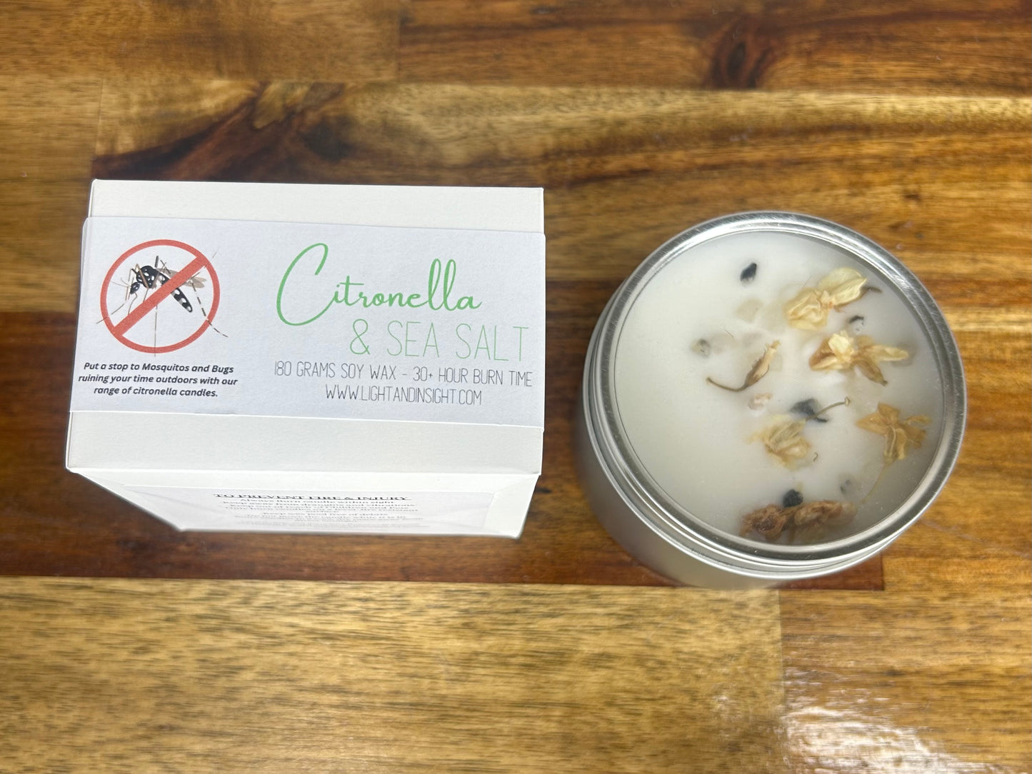 Sea Salt & Citronella Tin Candle