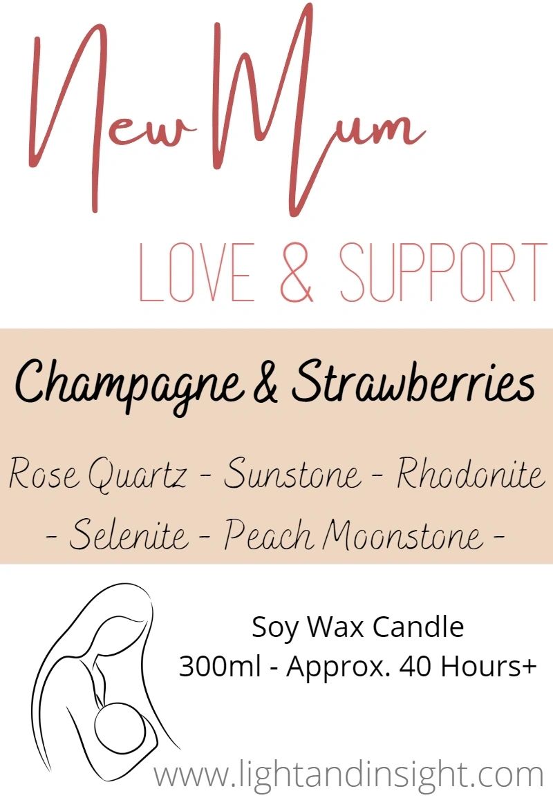 New Mum Support - Crystal Candle