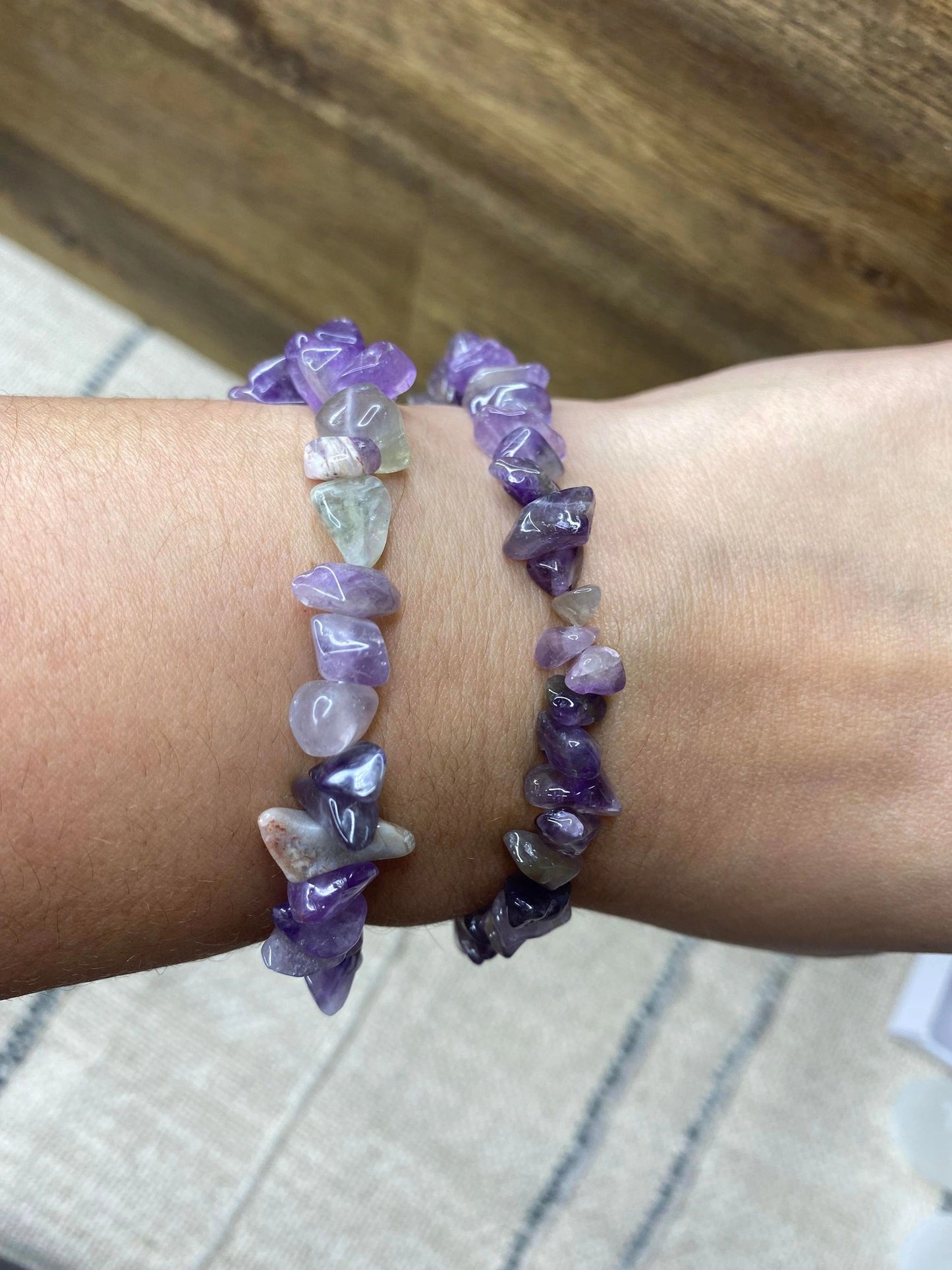 Amethyst Chip Bracelet