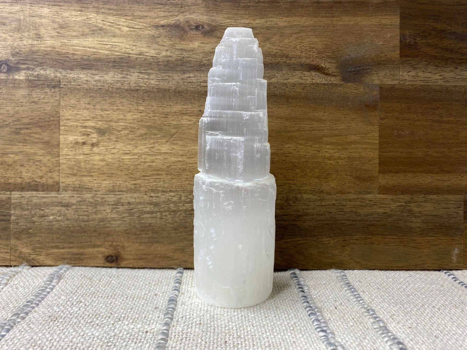 Selenite Mountain Tower - 16cm