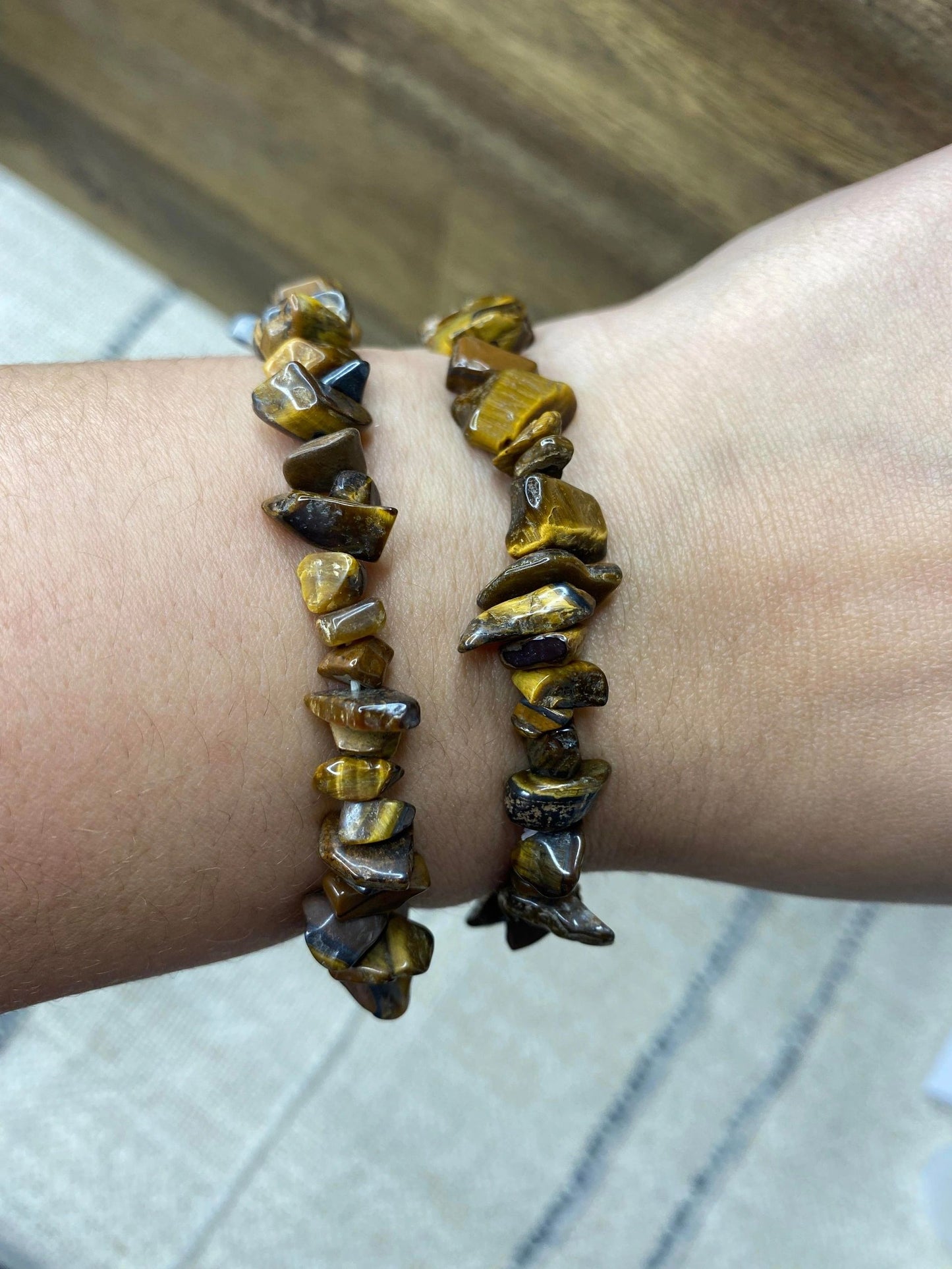 Tigers Eye Chip Bracelet