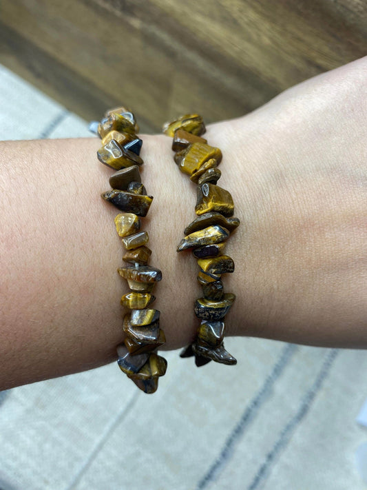 Tigers Eye Chip Bracelet