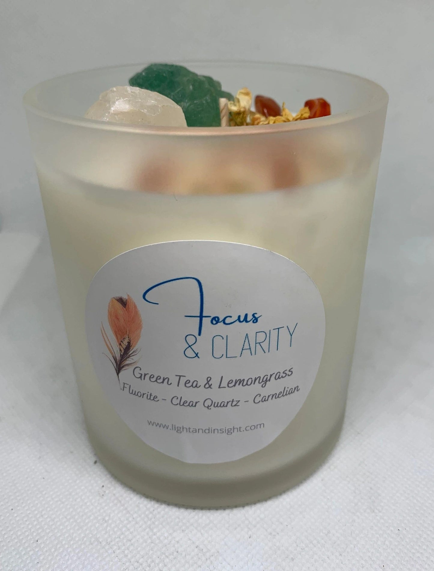 Focus & Clarity - Crystal Candle