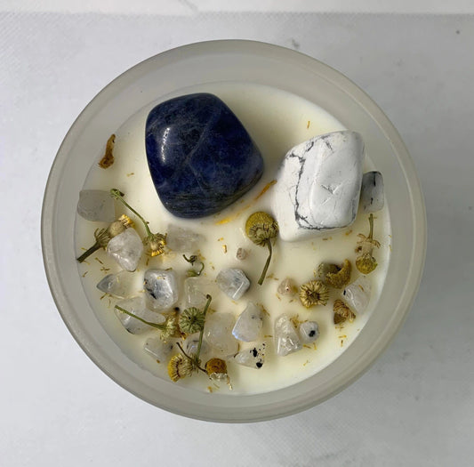 Quiet & Calm - Crystal Candle