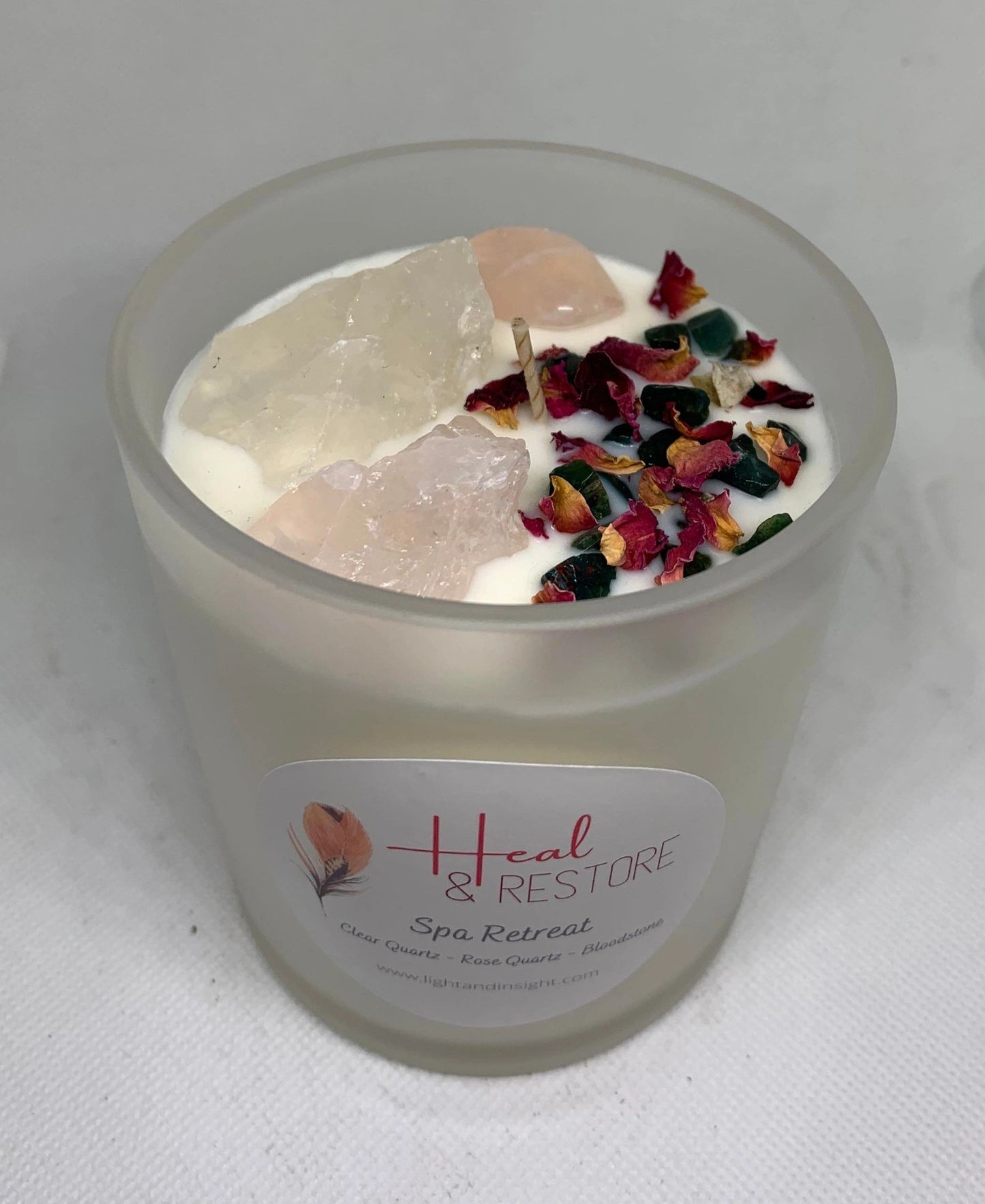 Heal & Restore - Crystal Candle