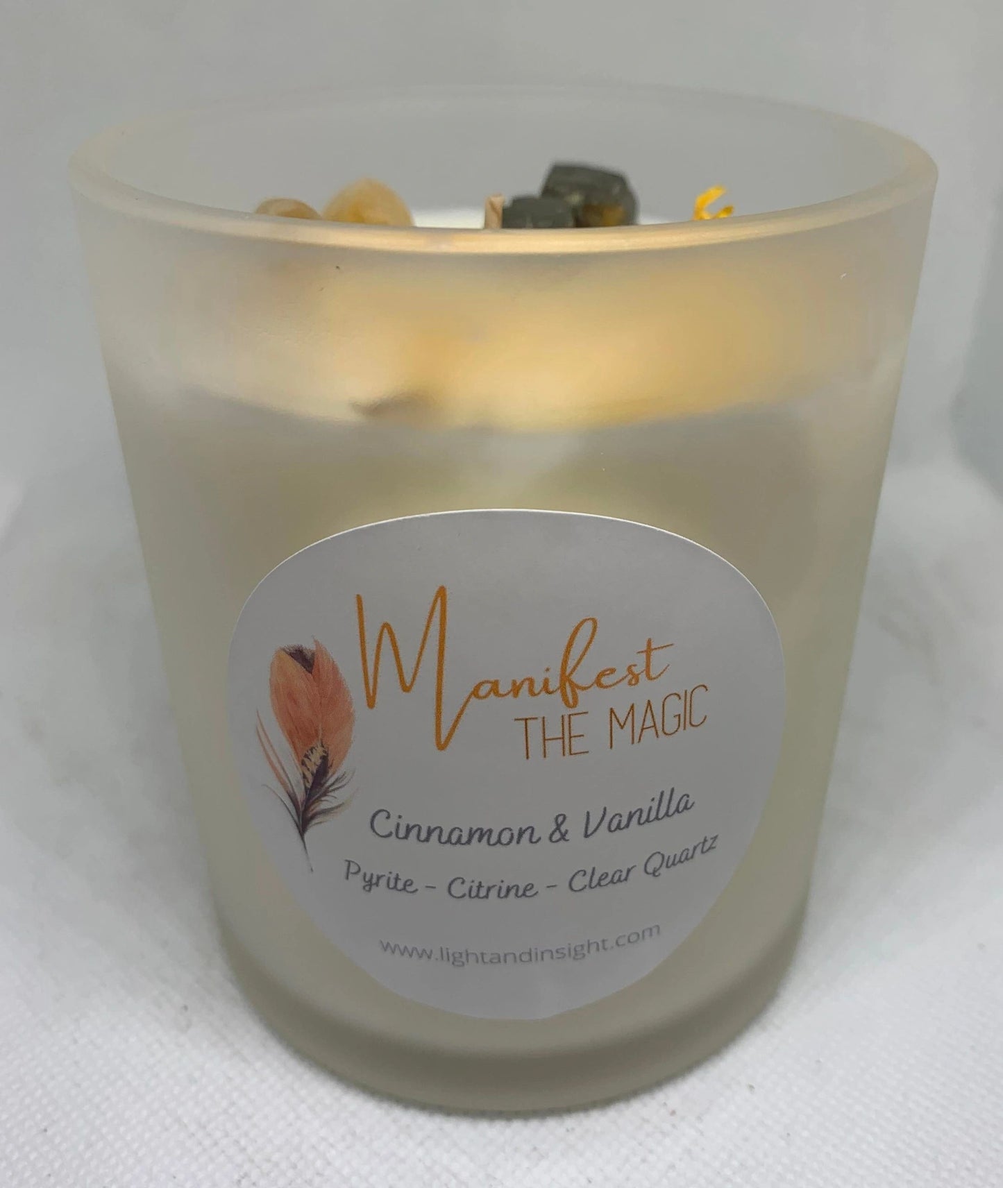 Manifest the Magic - Crystal Candle