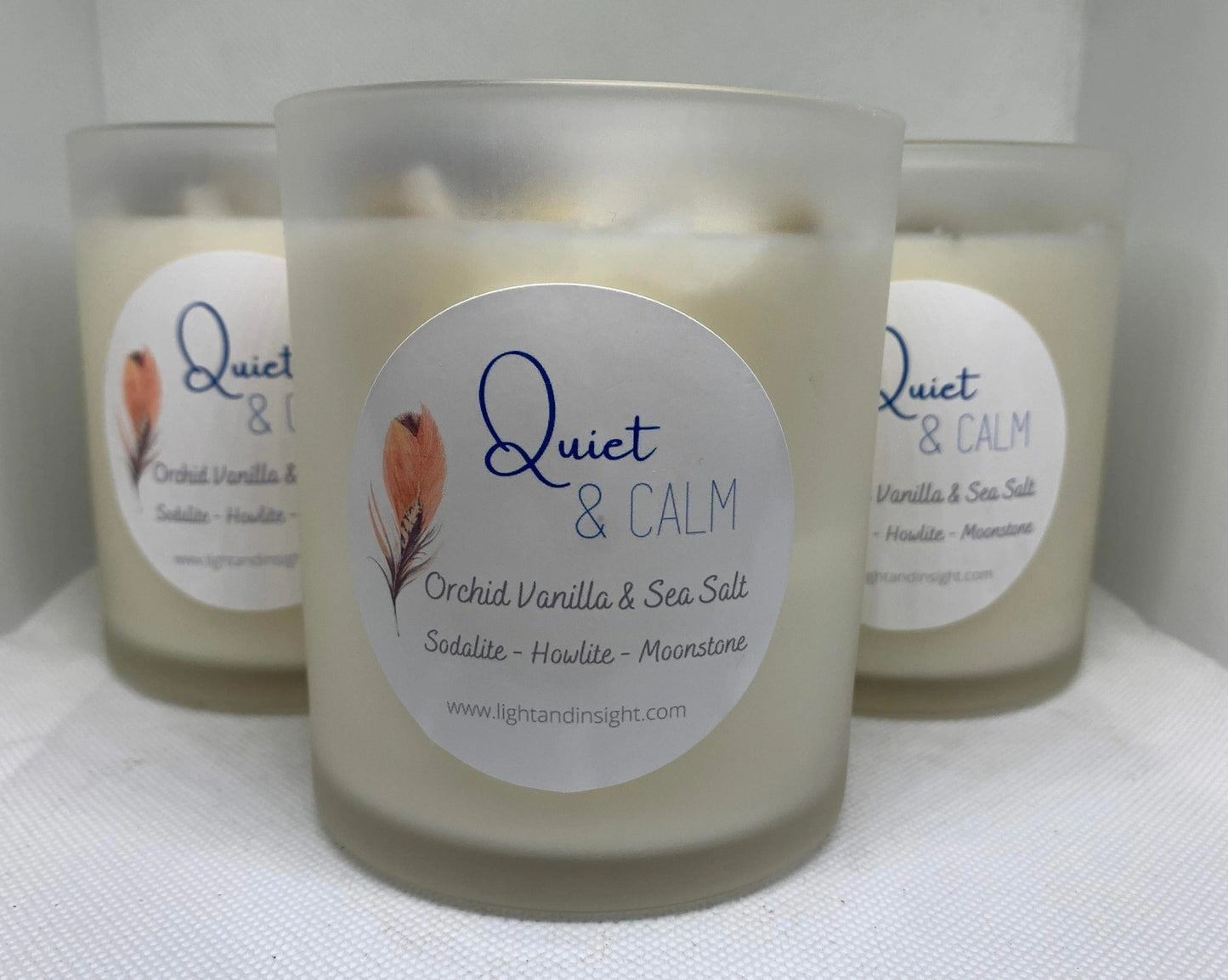 Quiet & Calm - Crystal Candle