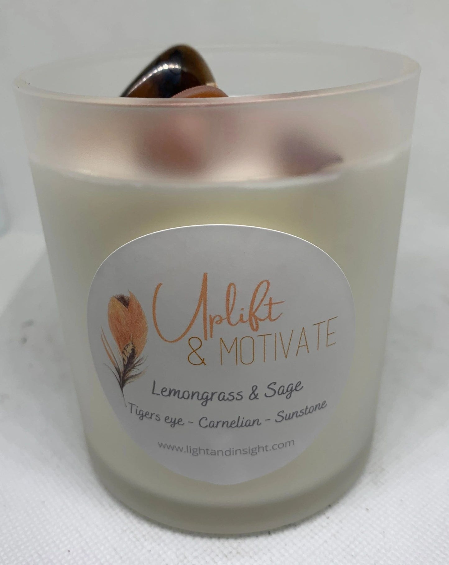 Uplift & Motivate - Crystal Candle