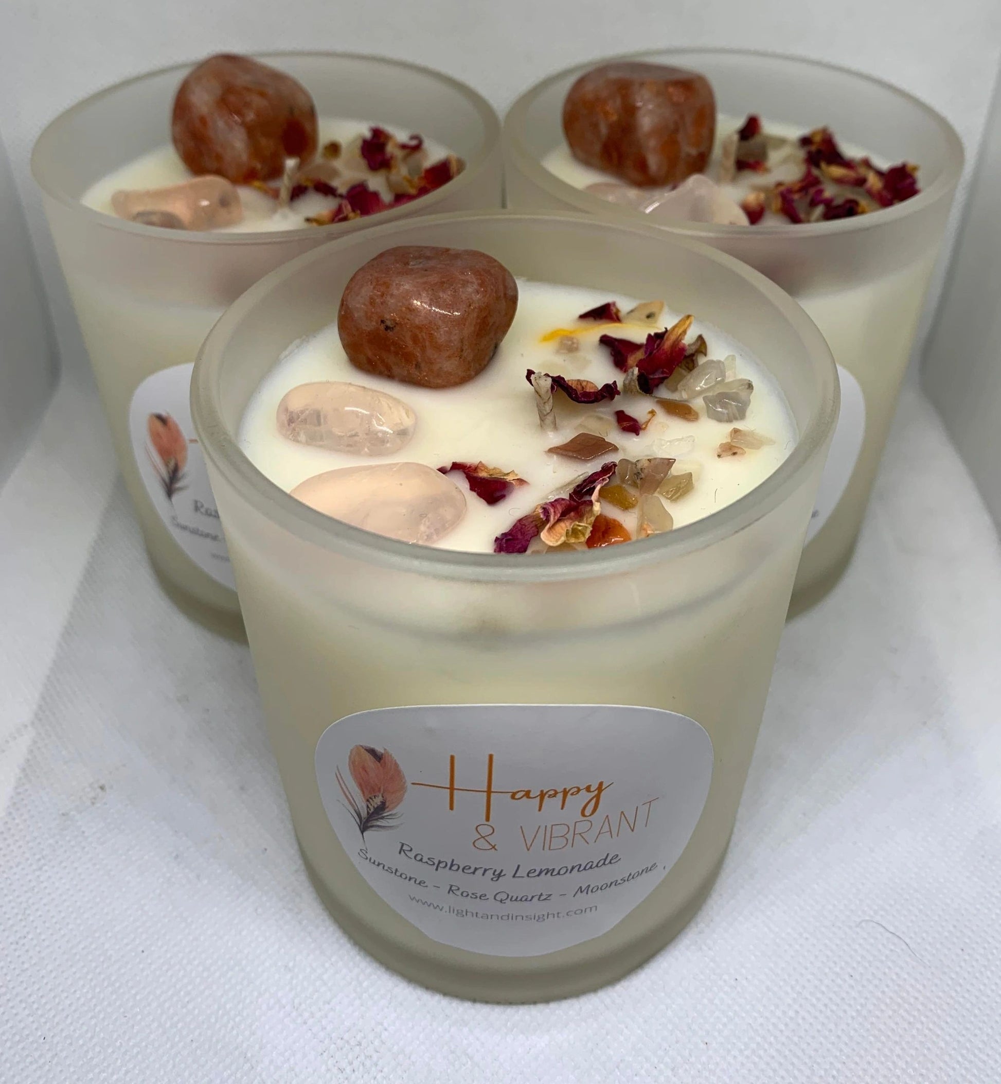 Happy & Vibrant - Crystal Candle