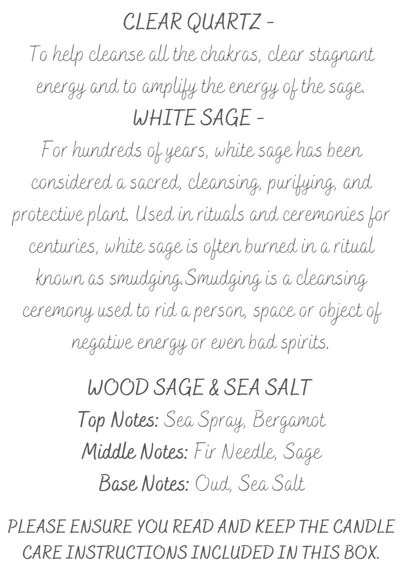 Sage - Crystal Candle