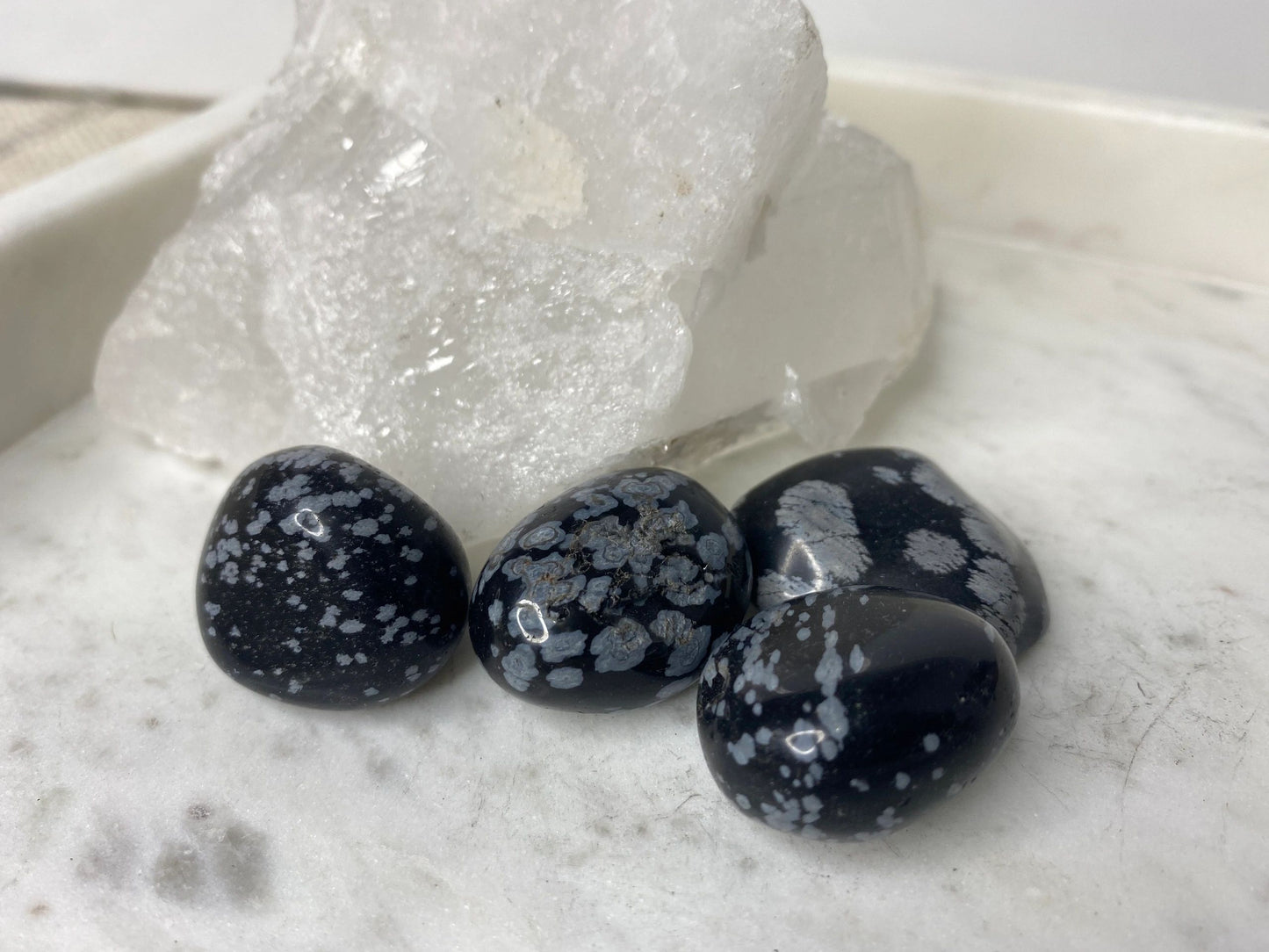 Snowflake Obsidian Tumble Stone