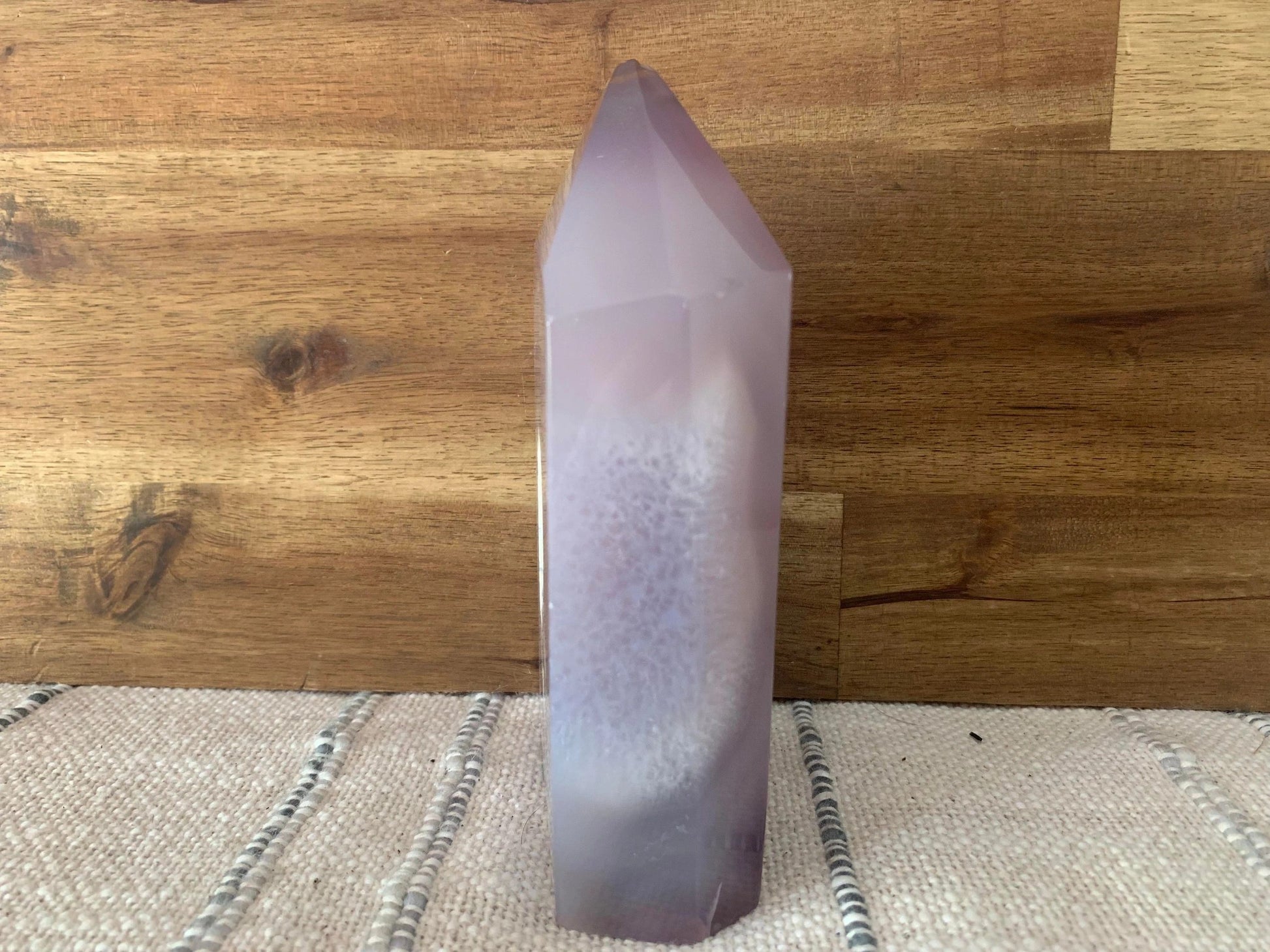 Purple Druzy Agate Tower