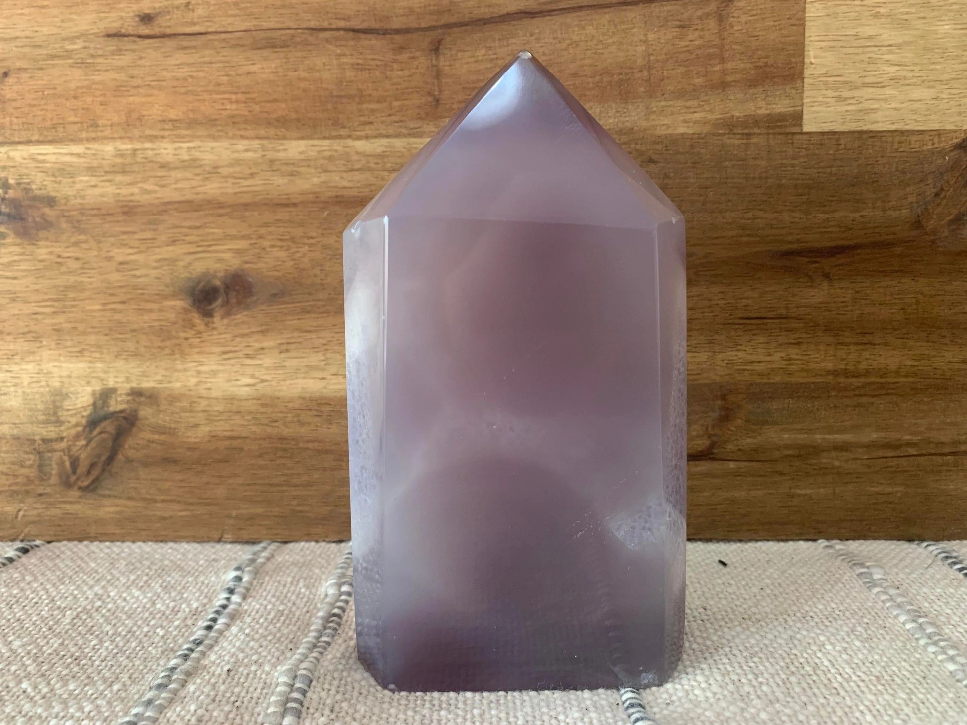 Purple Druzy Agate Tower