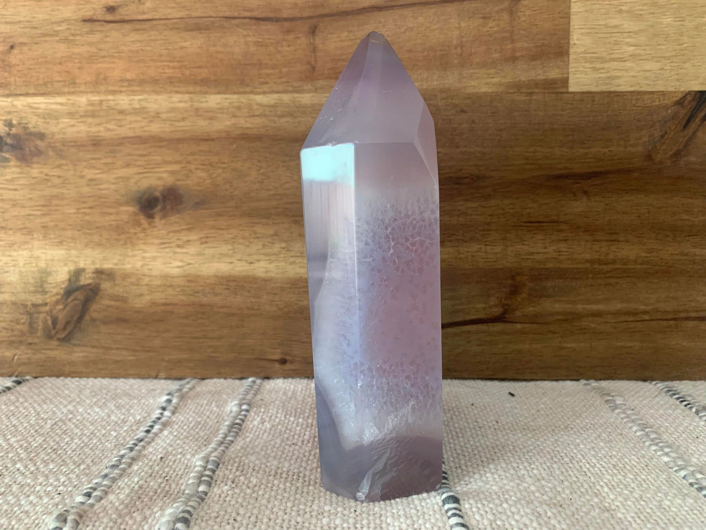 Purple Druzy Agate Tower