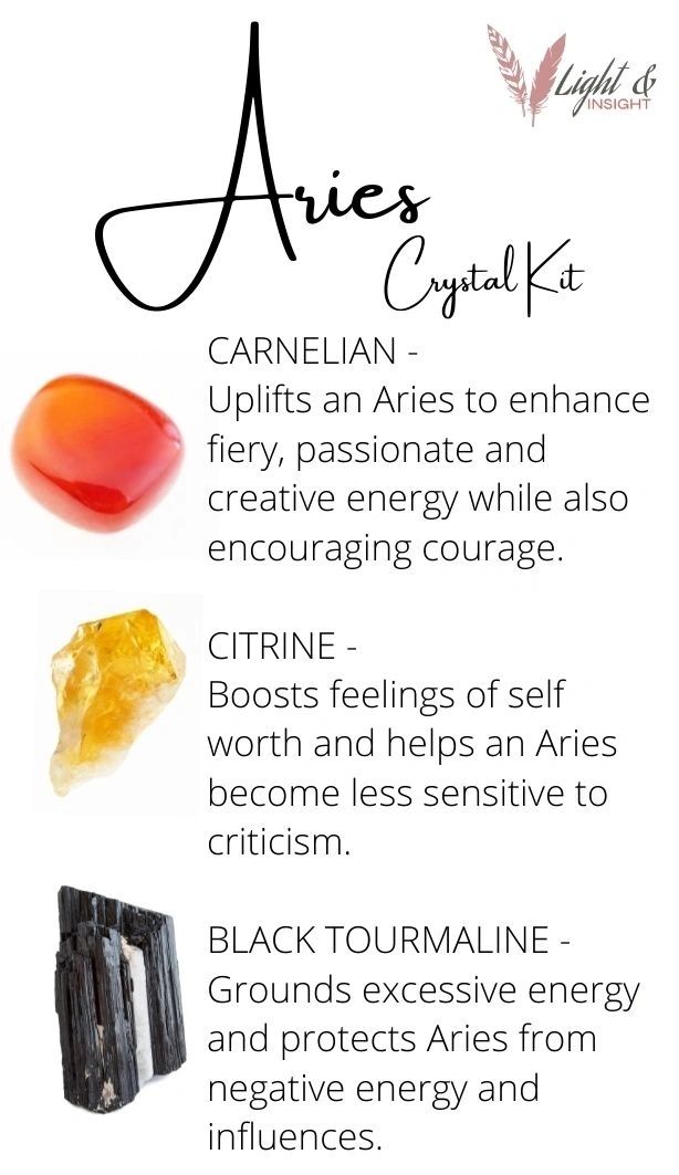 Aries Zodiac Crystal Kit