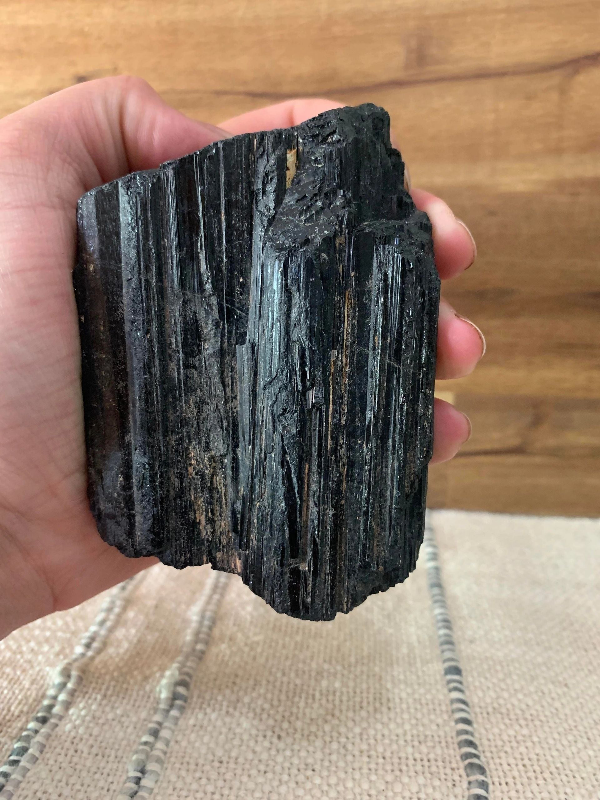 Black Tourmaline Chunk #1 - Large