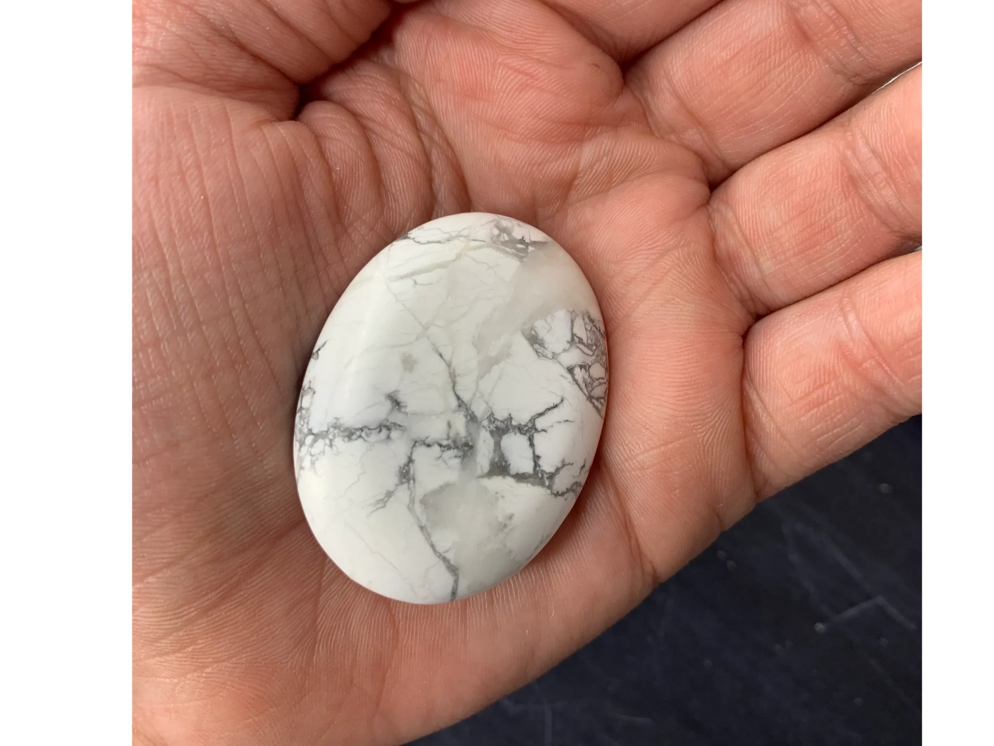 Howlite Worry Stone