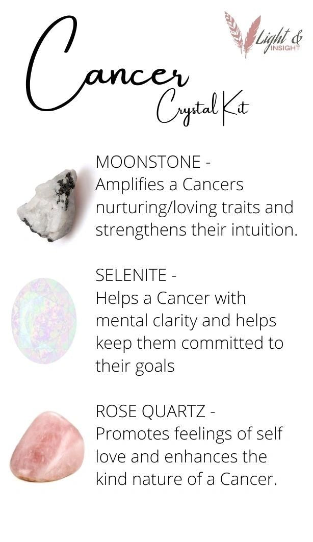 Cancer Zodiac Crystal Kit