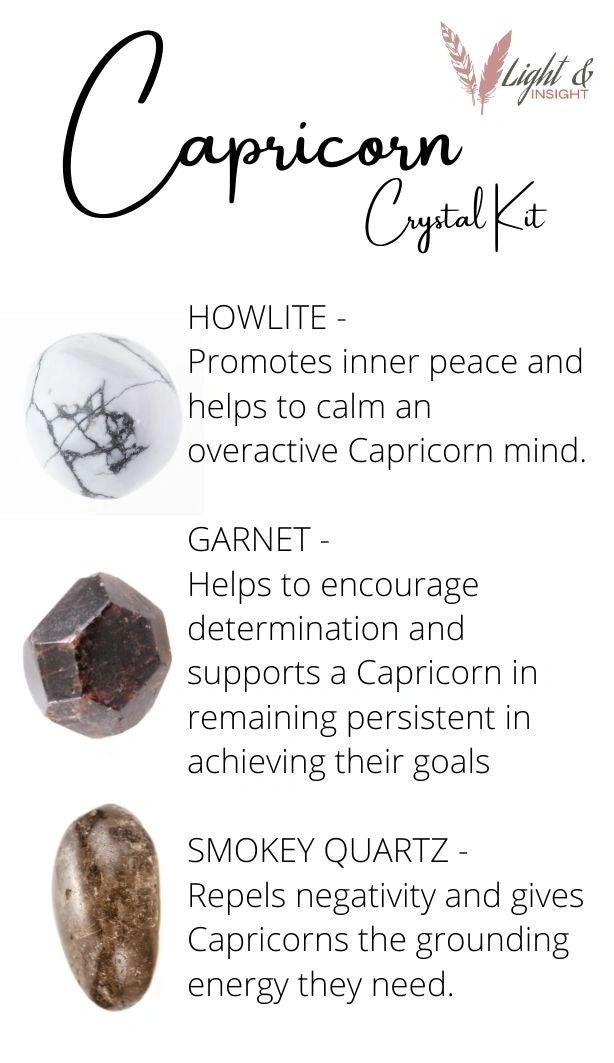 Capricorn Zodiac Crystal Kit