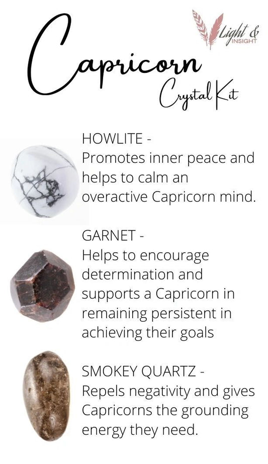 Capricorn Zodiac Crystal Kit