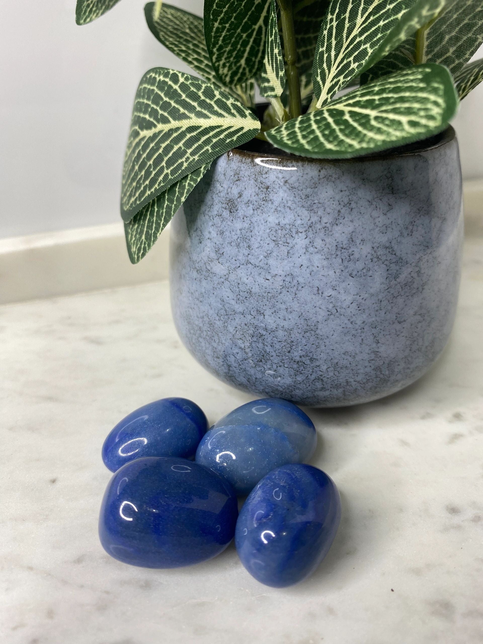 Blue Quartz Tumble Stone