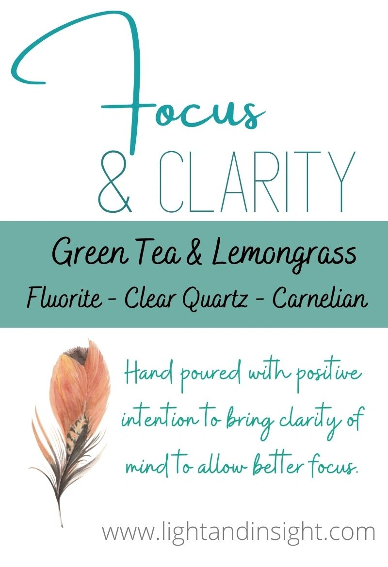 Focus & Clarity - Crystal Candle