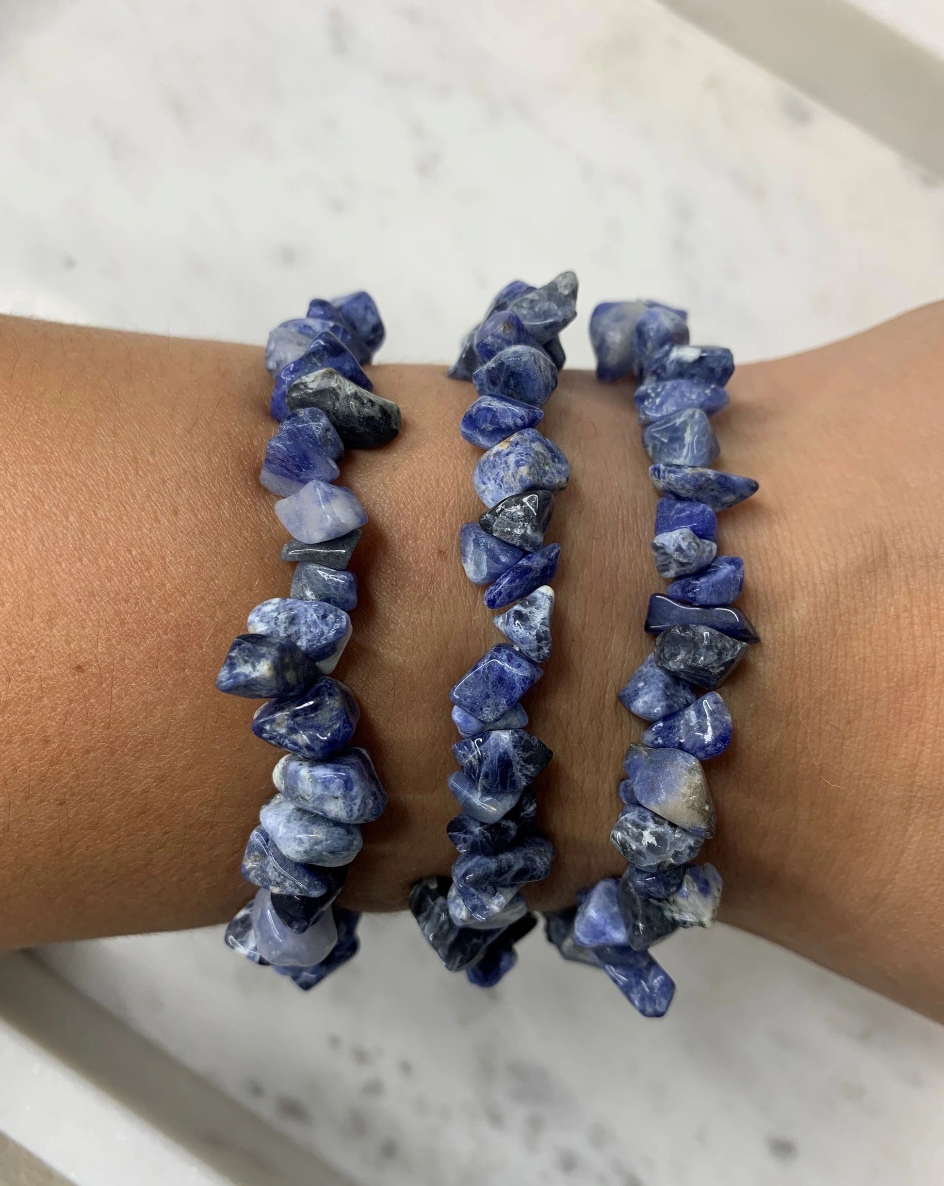 Sodalite Chip Bracelet