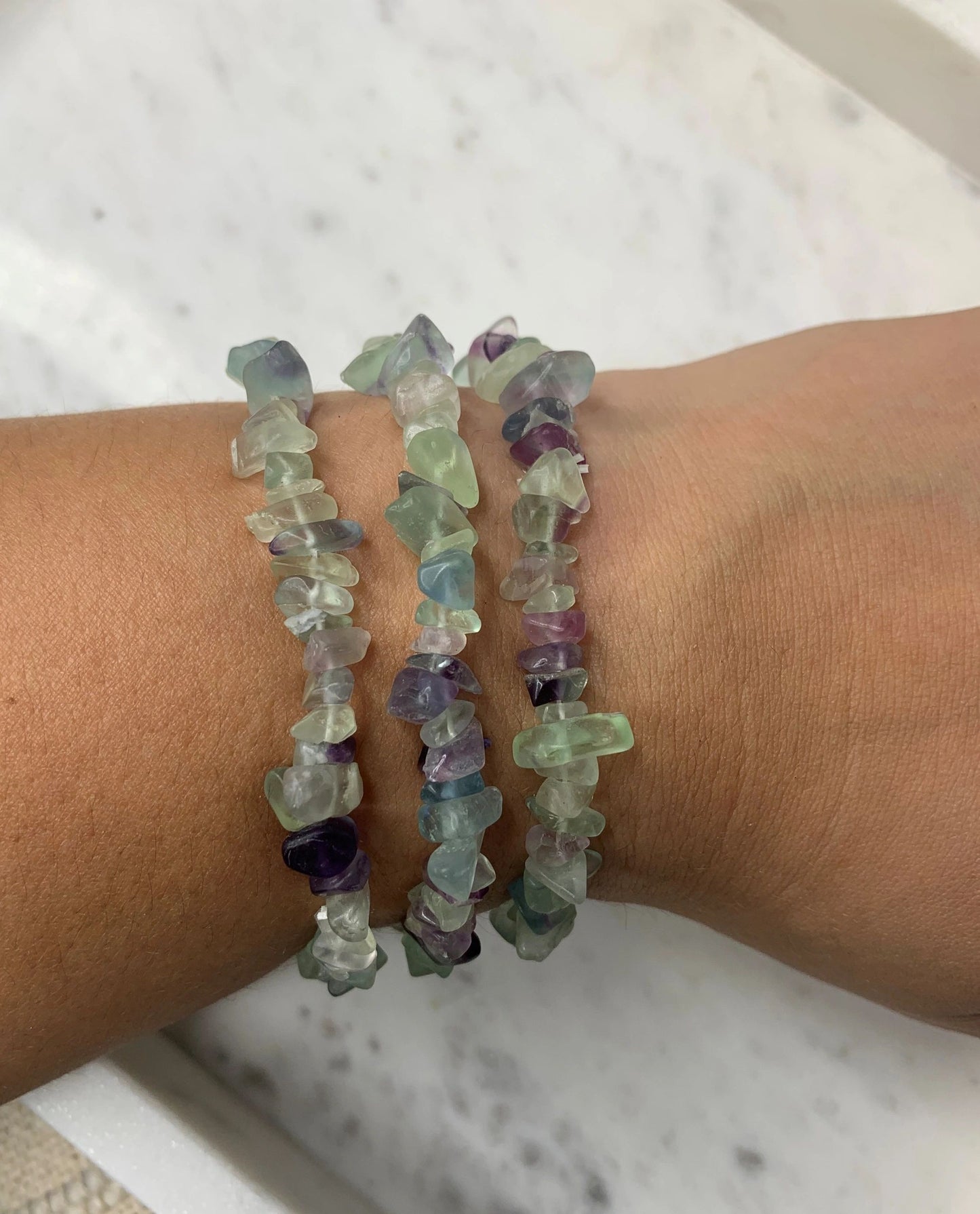 Flourite Chip Bracelet