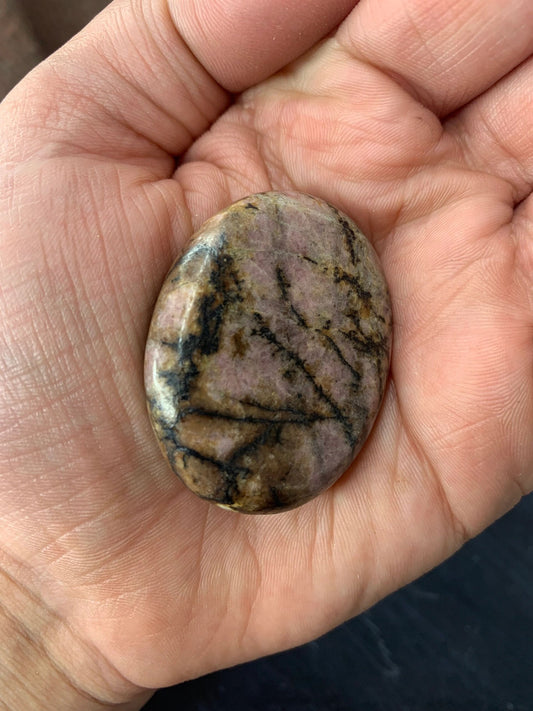 Rhodonite Worry Stone