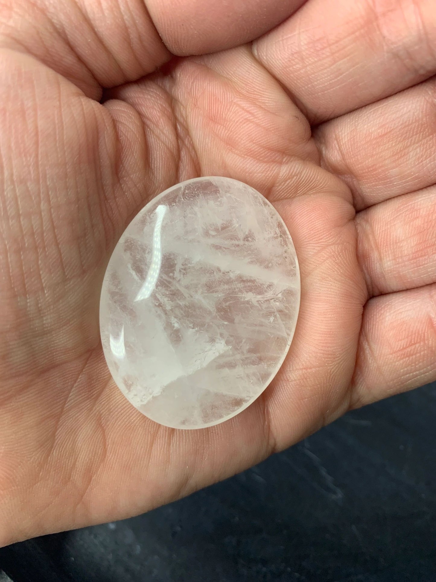 Clear Quartz Worry Stone