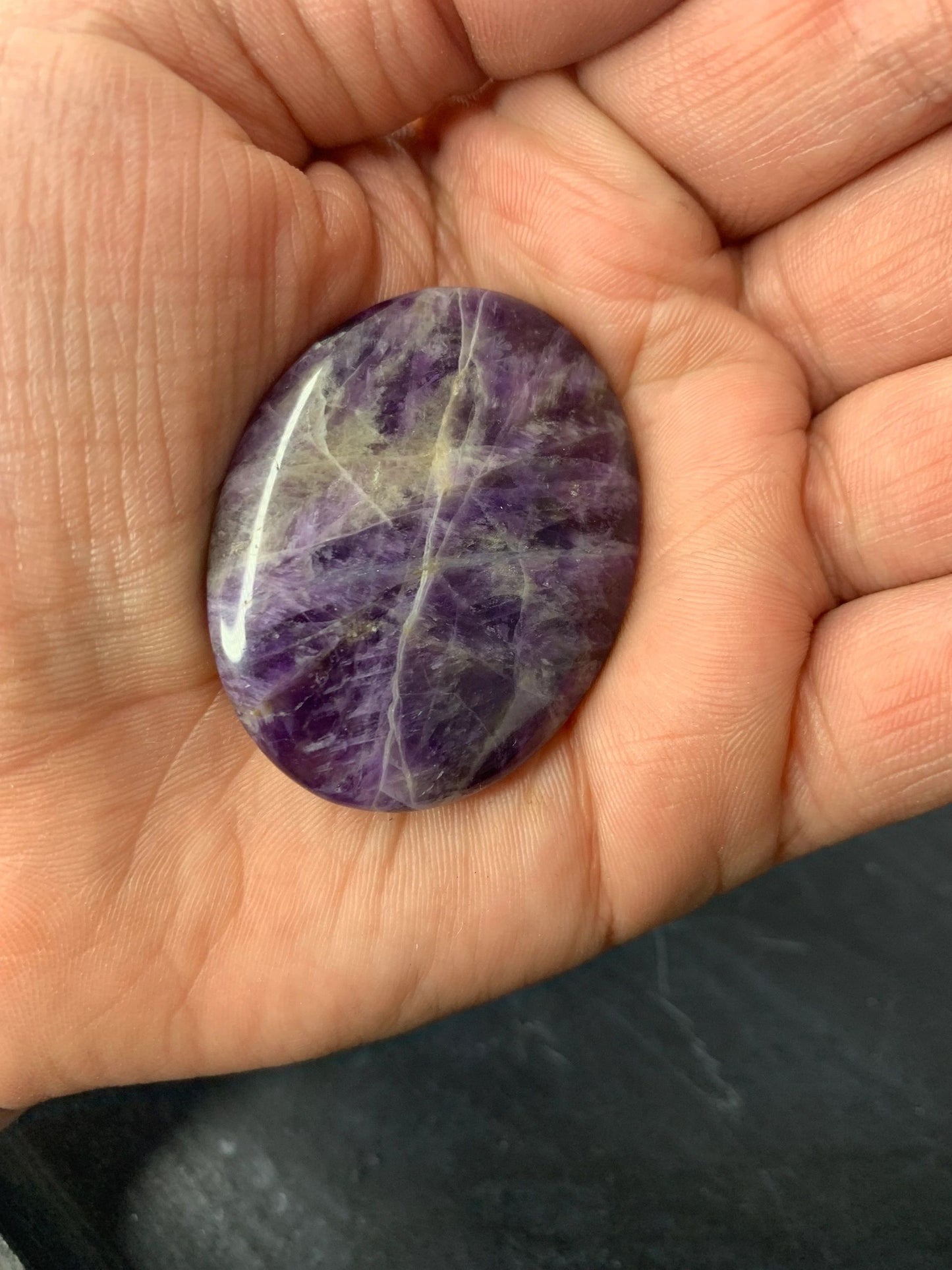 Amethyst Worry Stone