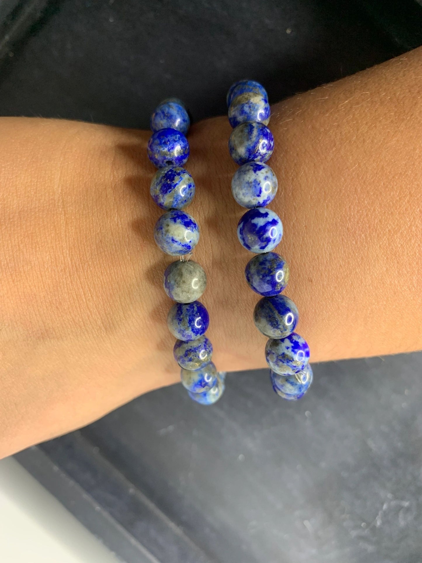 Lapis Lazuli Bead Bracelet