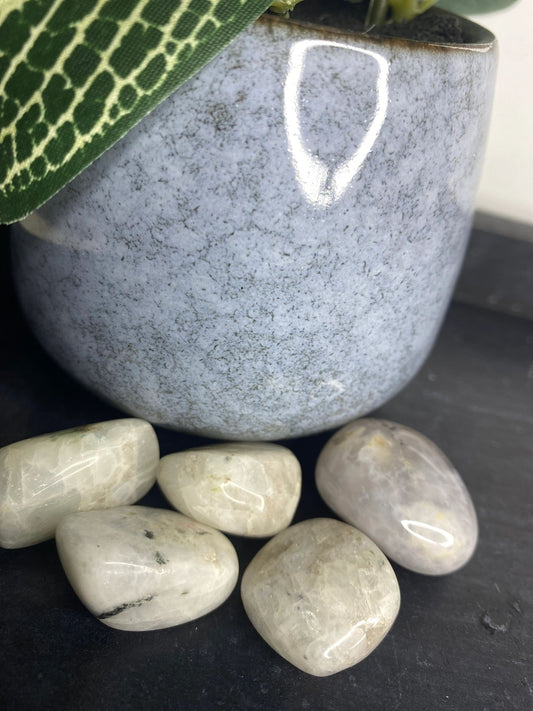 Rainbow Moonstone Tumble Stone