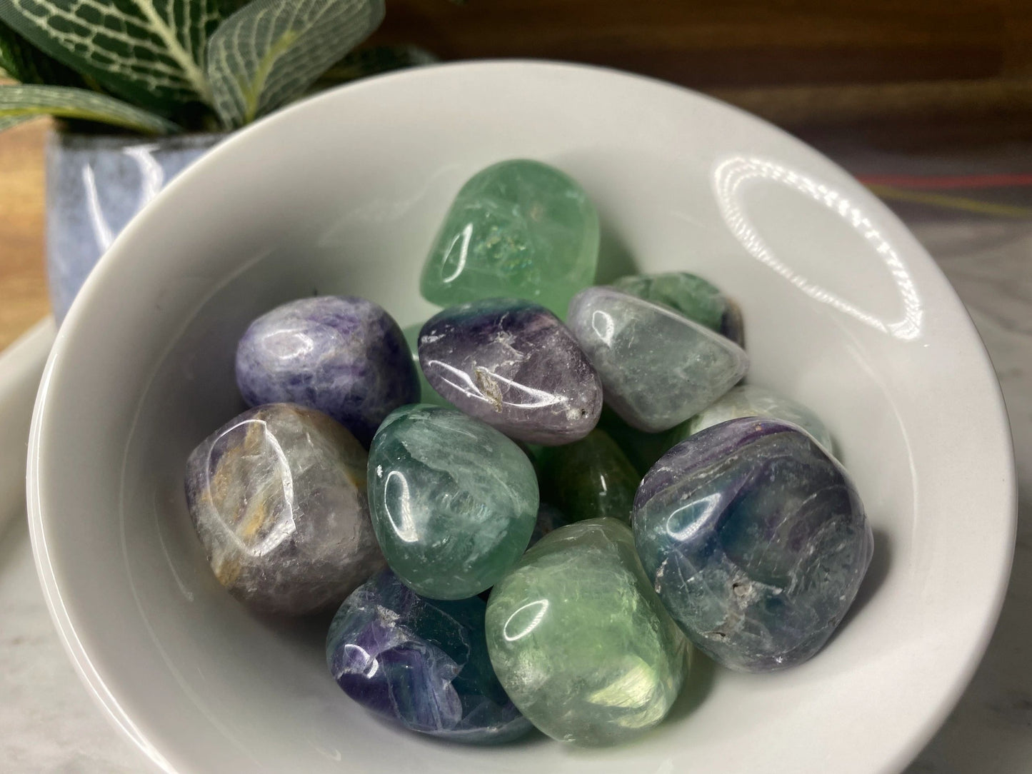 Rainbow Fluorite Tumble Stone