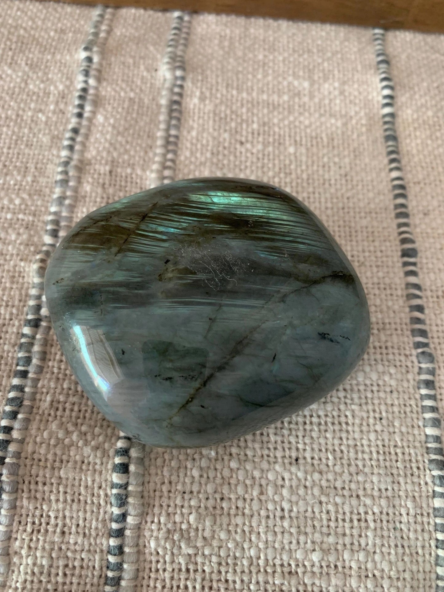 Labradorite 'Flashy' Palm Stone