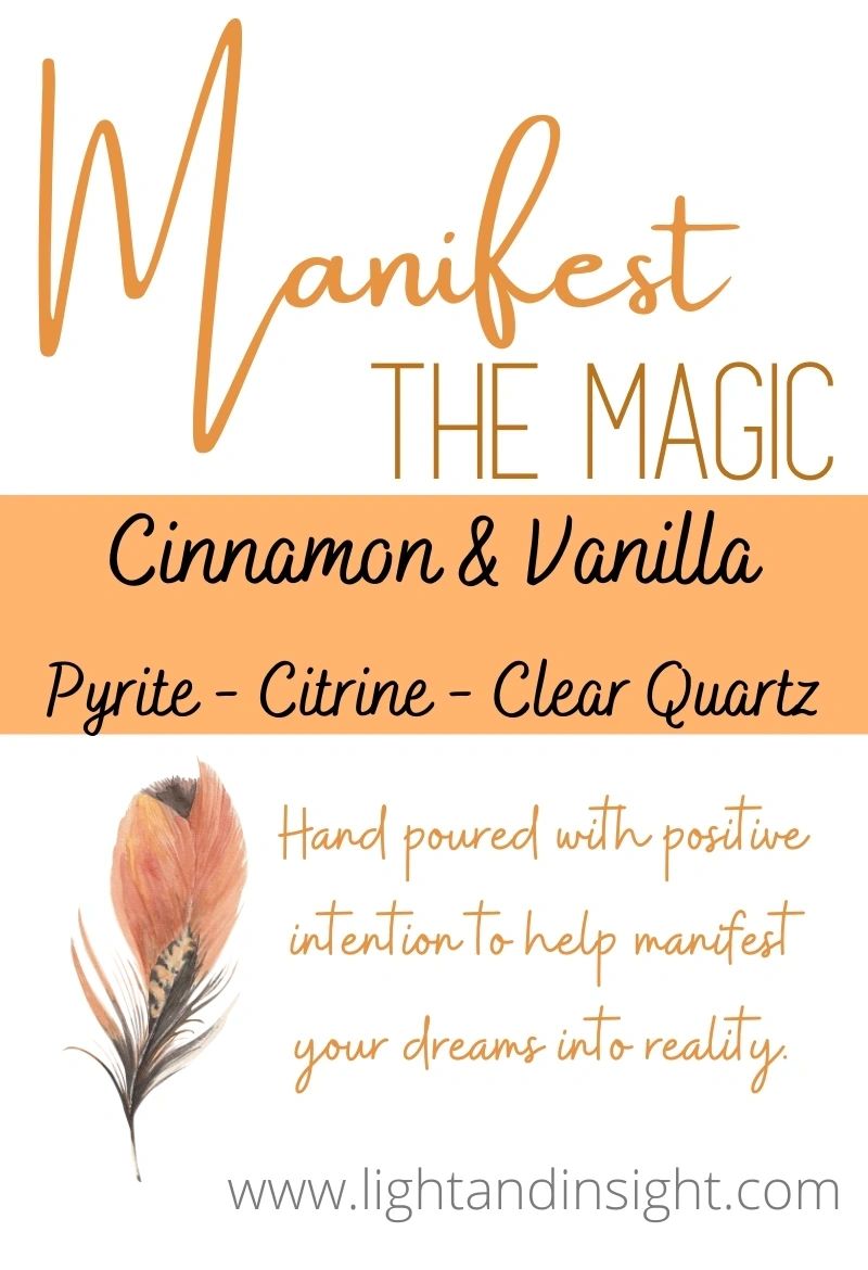 Manifest the Magic - Crystal Candle